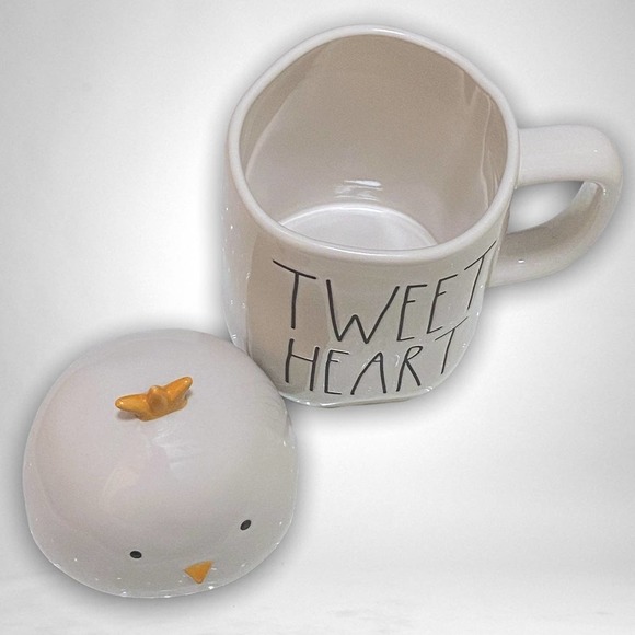 Rae Dunn Tweet Heart Mug and Topper - Picture 3 of 4